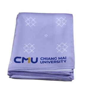 ผ้าพันคอพิมพ์ลาย CMU